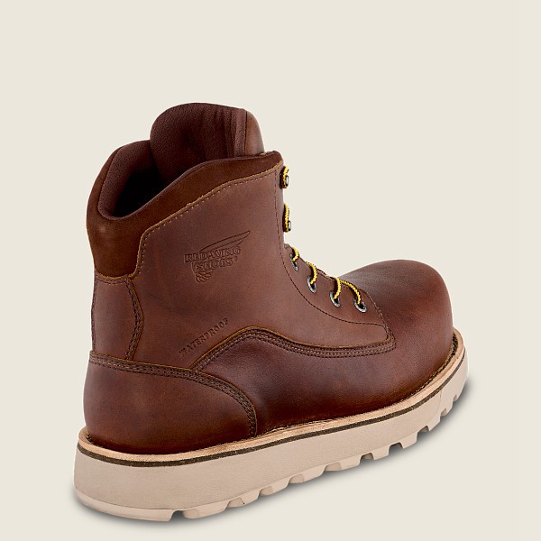 Botas de Seguridad Red Wing Hombre Marrom - Traction Tred Lite - 6-Inch Waterproof Toe - 720-CPXFIM